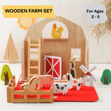 Wooden Farm Set