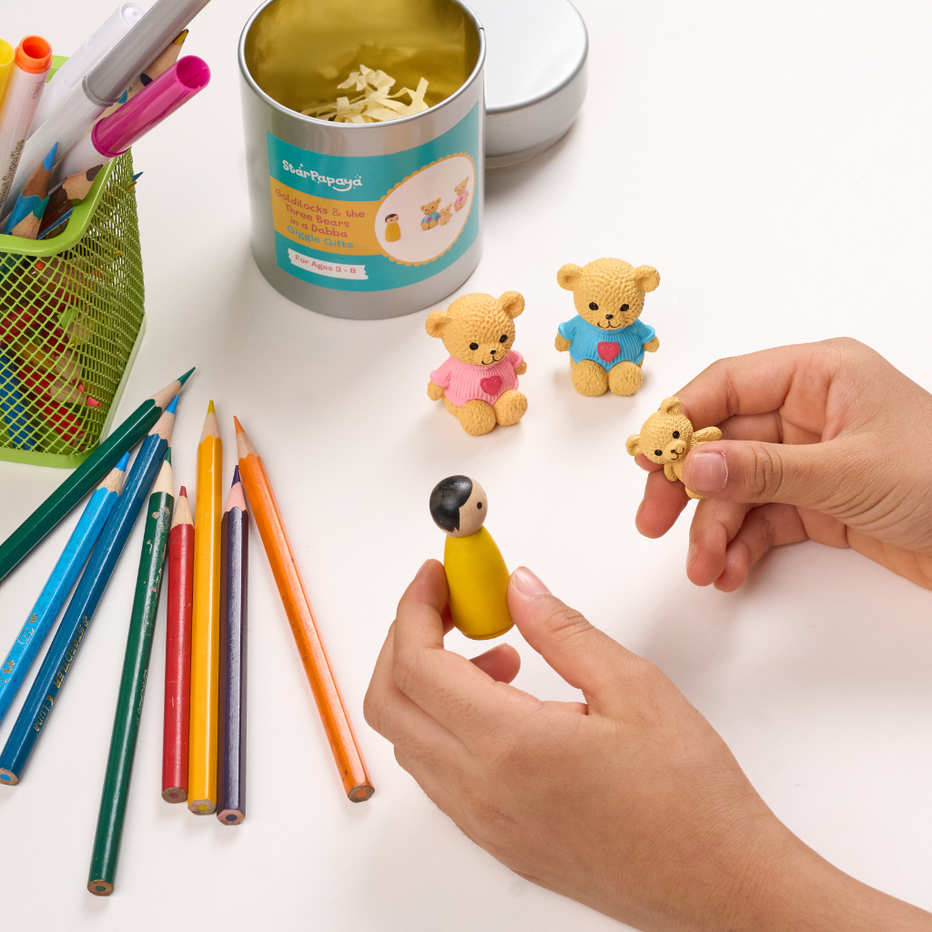 Goldilocks & the Three Bears in a Dabba