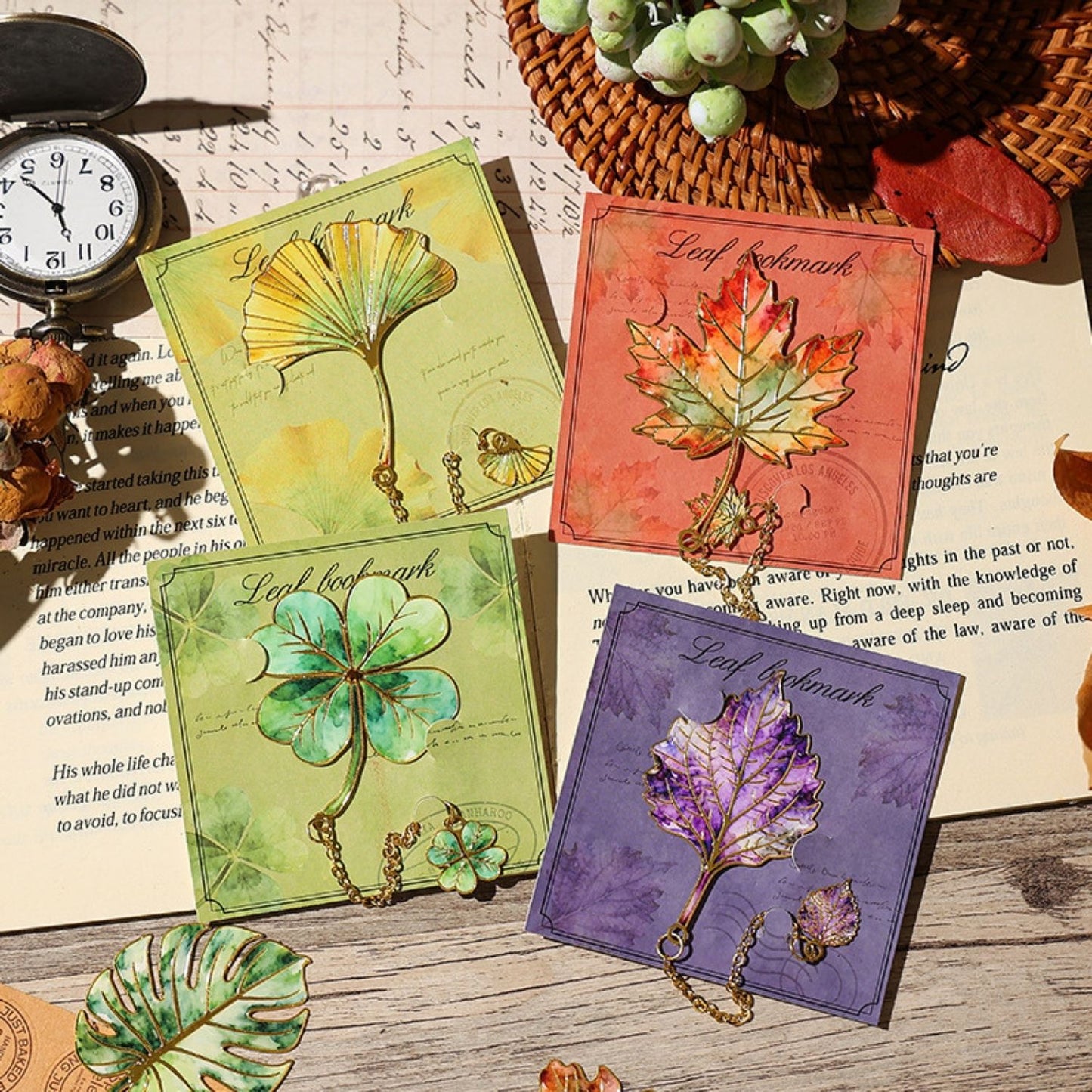Whispering Leaves Bookmarks (Assorted Styles)