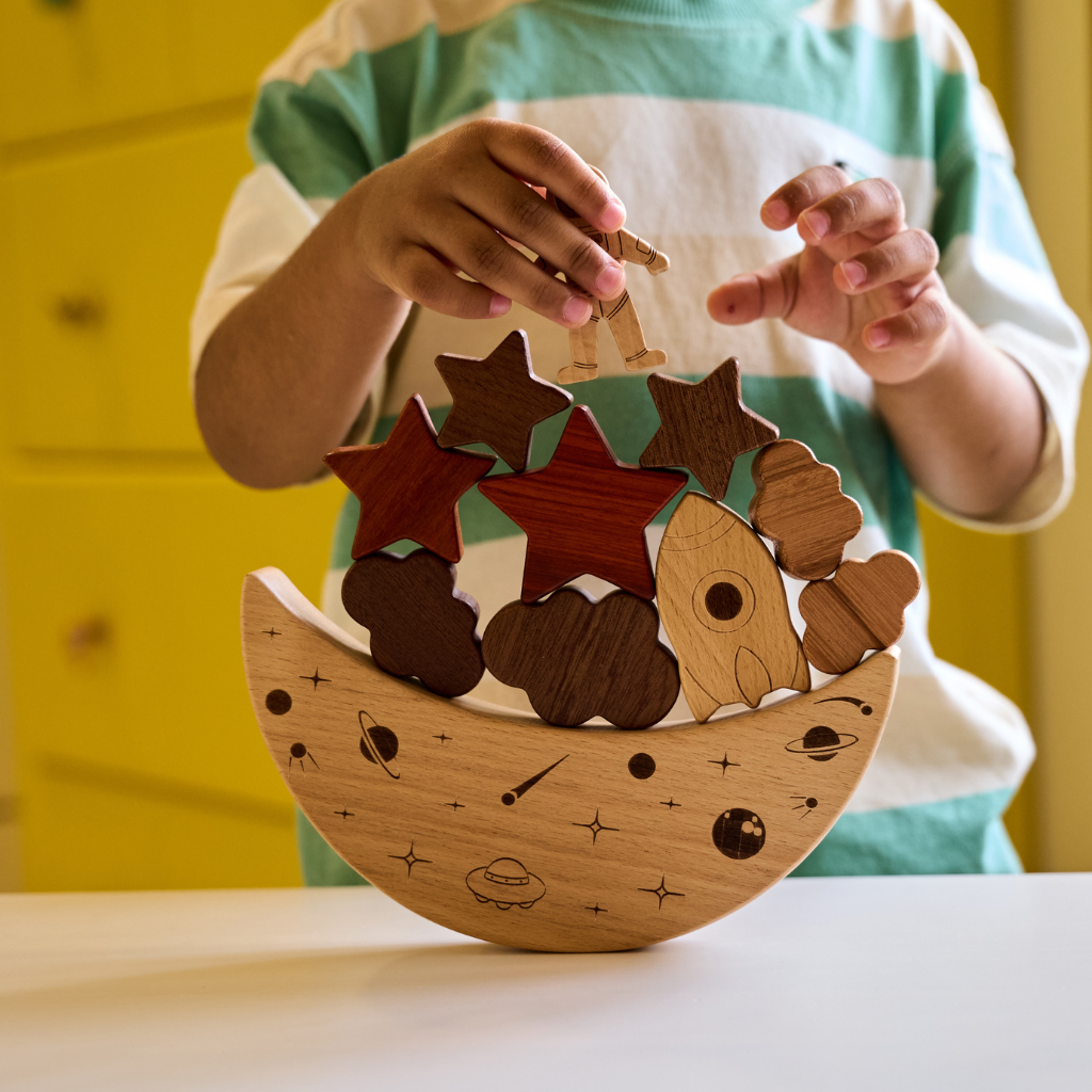 Wooden Space Stacker