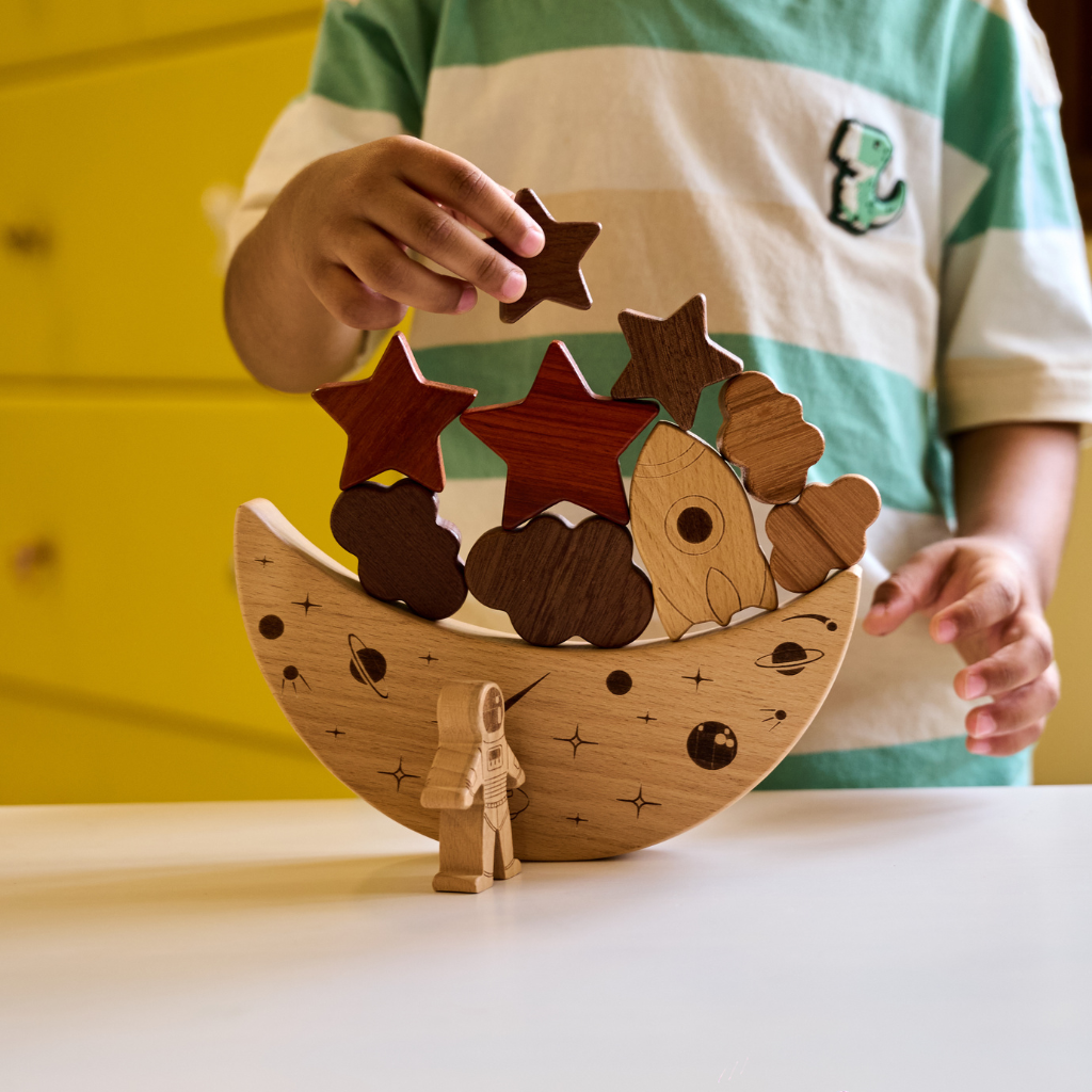 Wooden Space Stacker