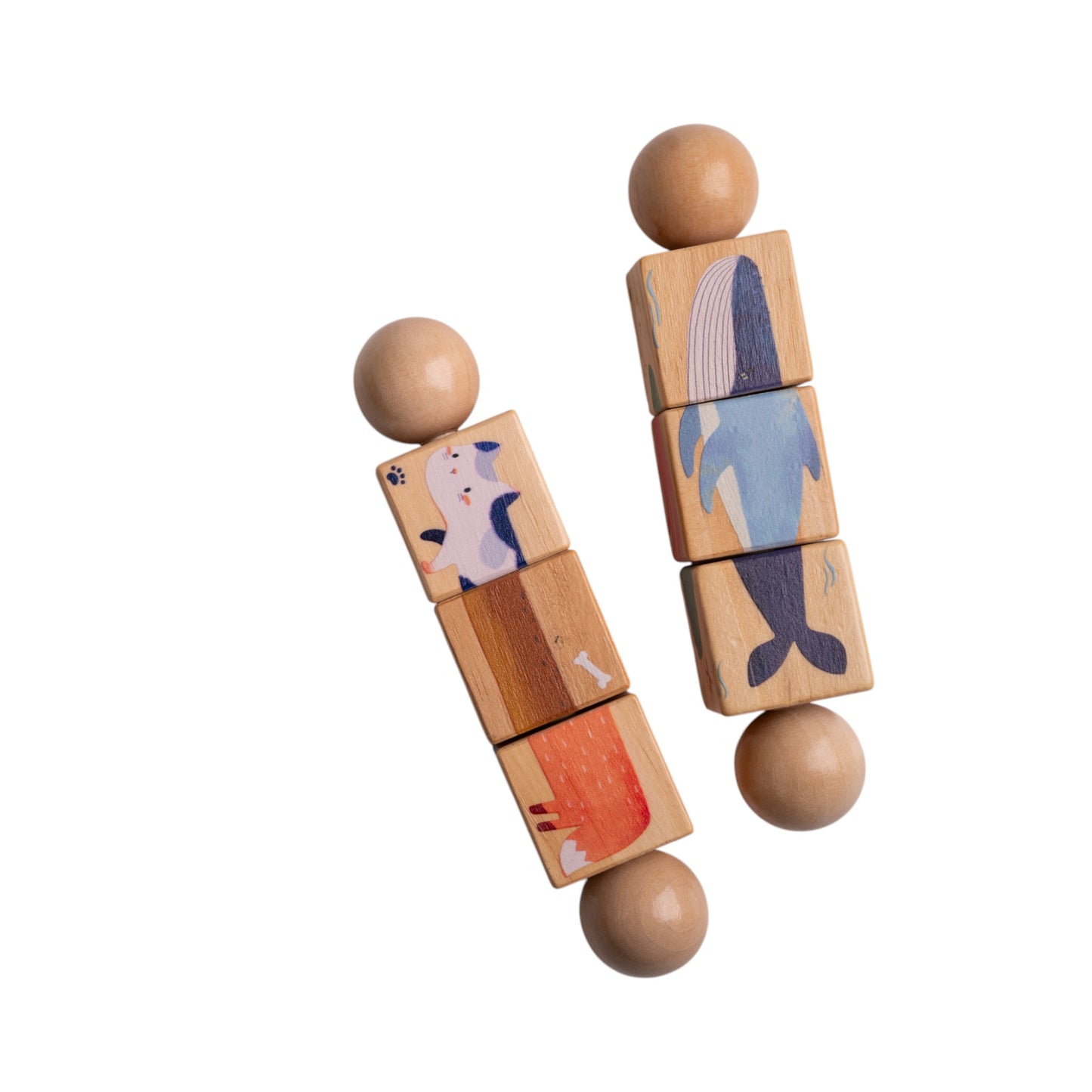 Wooden Rotating Animal Puzzle