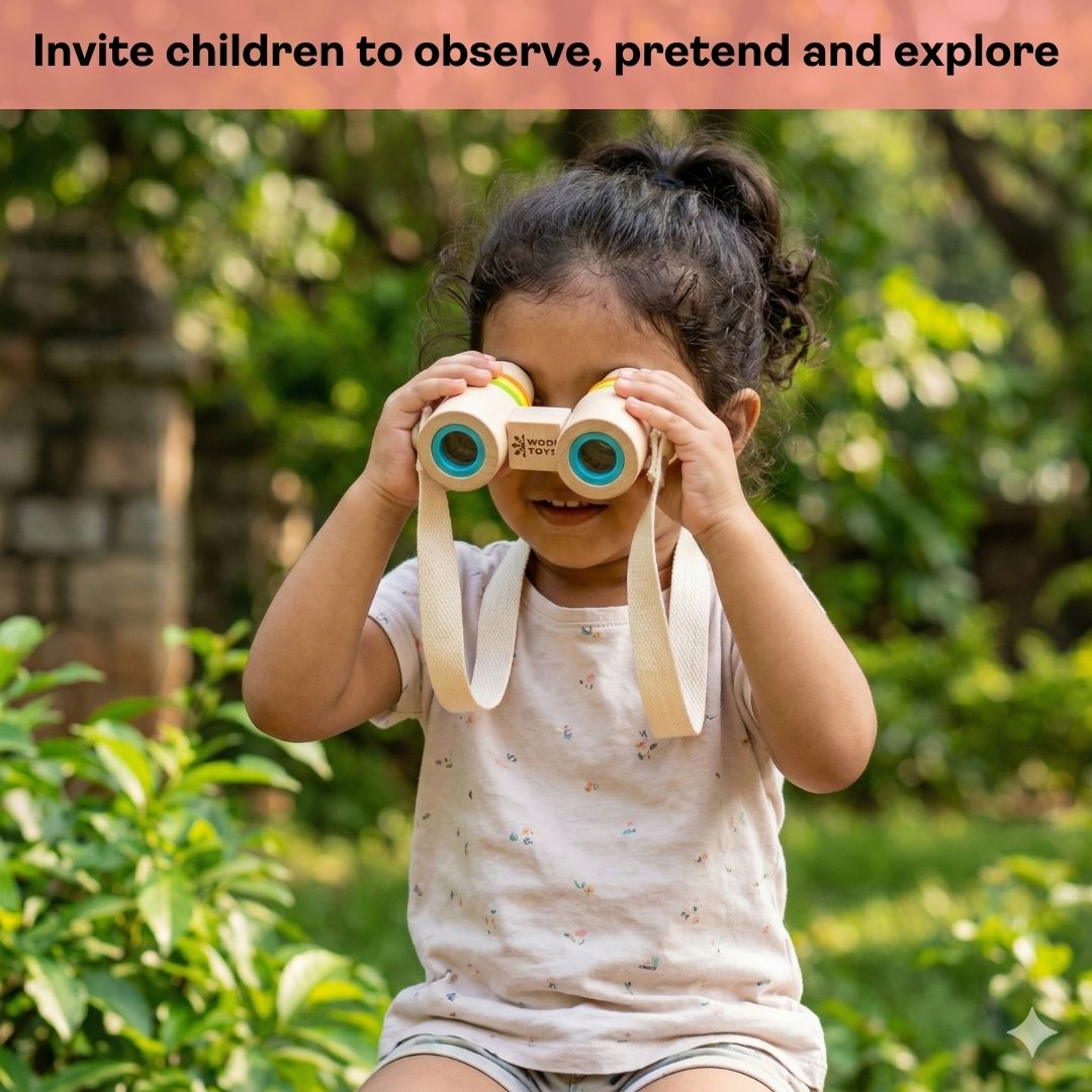 Tiny Explorer Wooden Binoculars