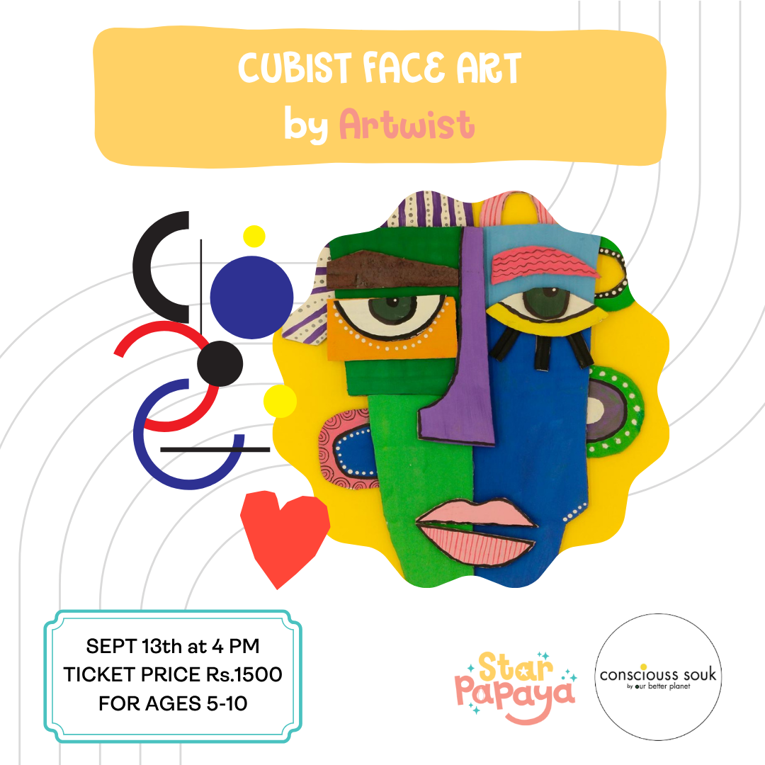 Cubist Face Art Workshop by Artwist at Conscious Souk