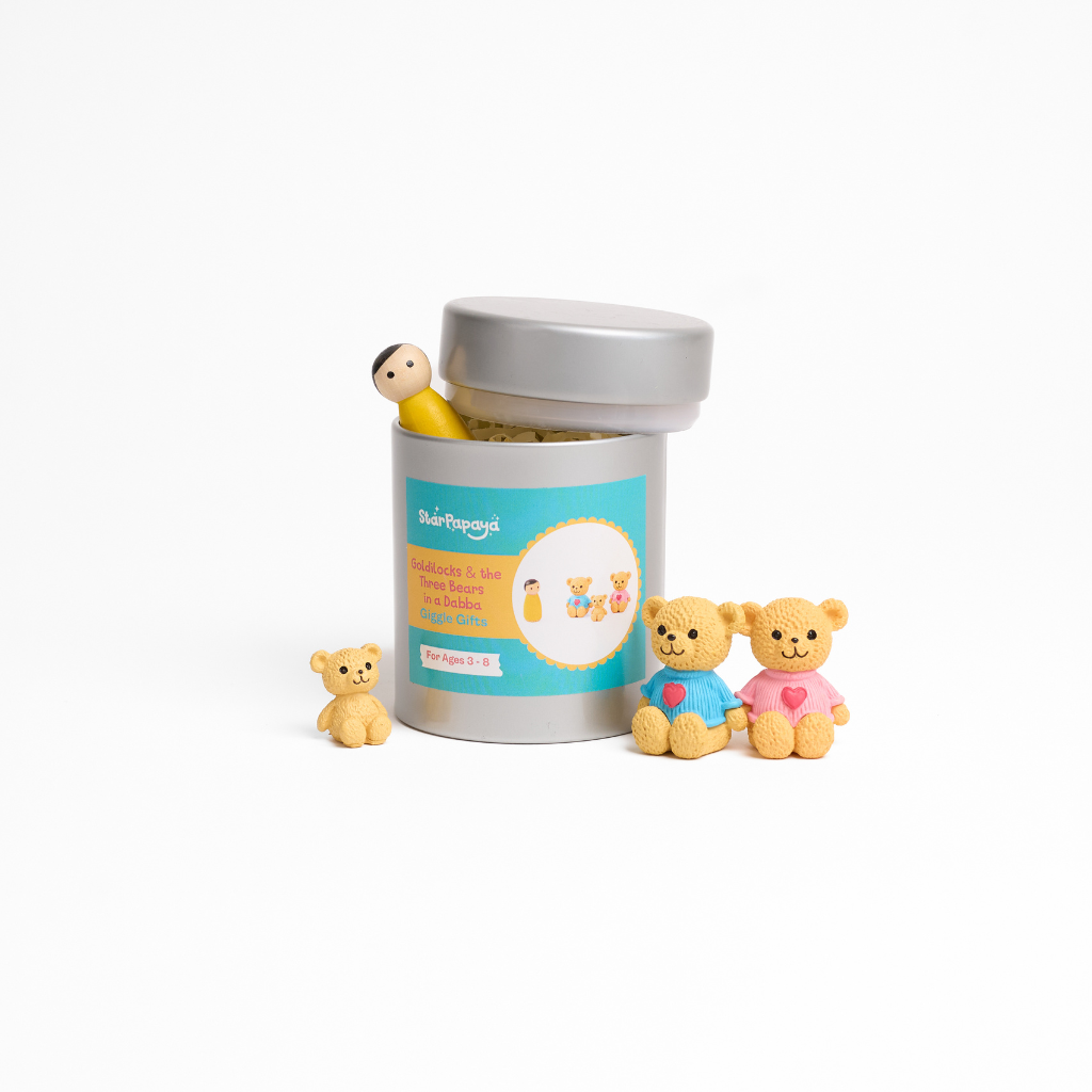 Goldilocks & the Three Bears in a Dabba