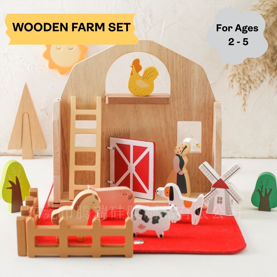 Wooden Farm Set
