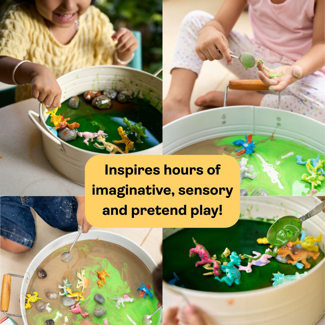 Dinosaurs in Muddy Puddles