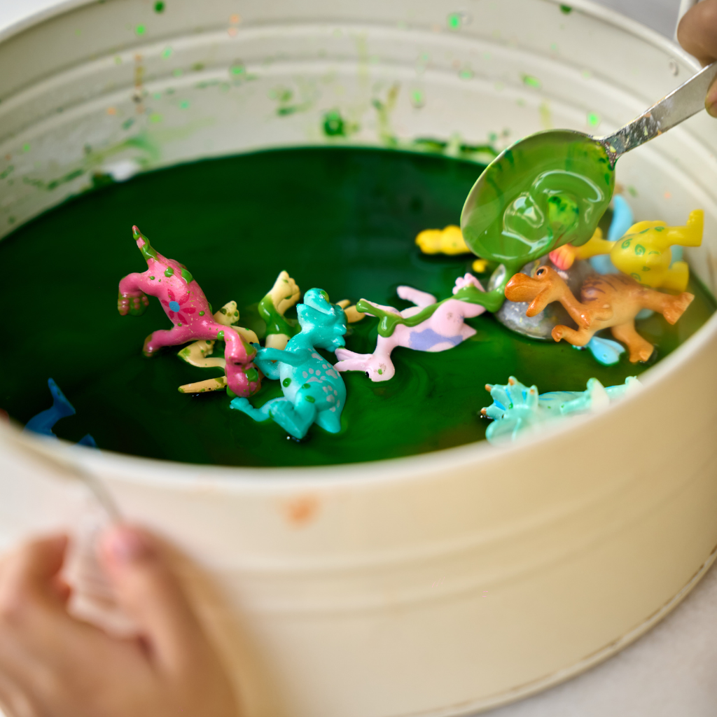 Dinosaurs in Muddy Puddles