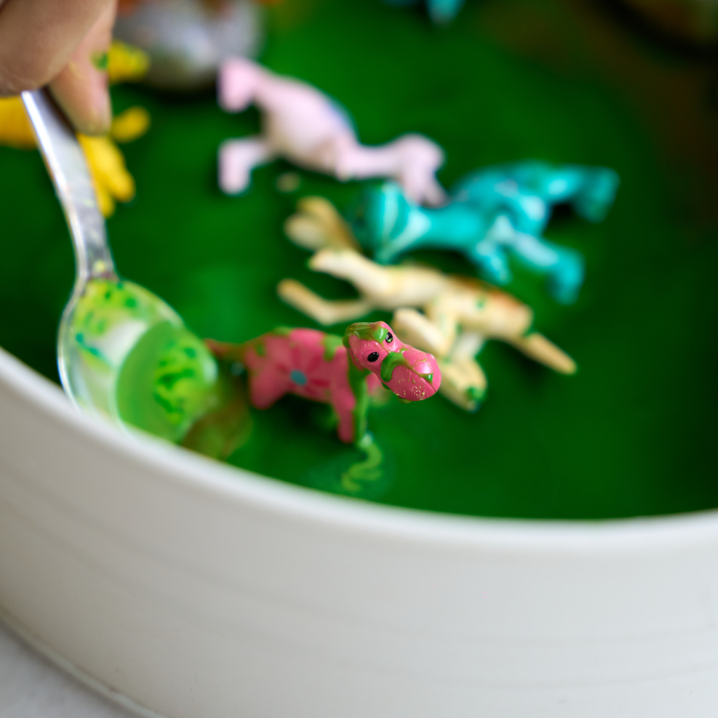 Dinosaurs in Muddy Puddles