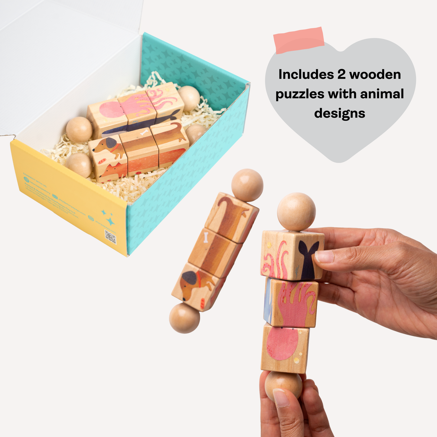 Wooden Rotating Animal Puzzle