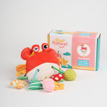 Busy Claws Crab - Plush Sensory Toy