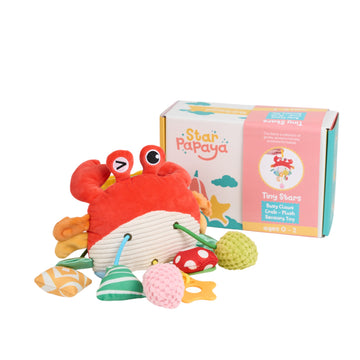 Busy Claws Crab - Plush Sensory Toy