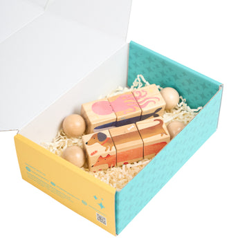 Wooden Rotating Animal Puzzle