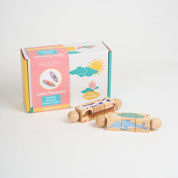 Wooden Rotating Animal Puzzle