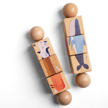 Wooden Rotating Animal Puzzle