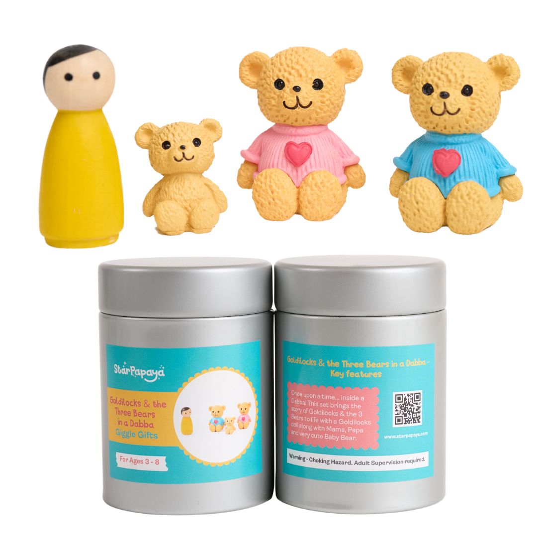 Goldilocks & the Three Bears in a Dabba