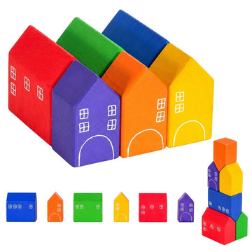Wooden Rainbow Houses