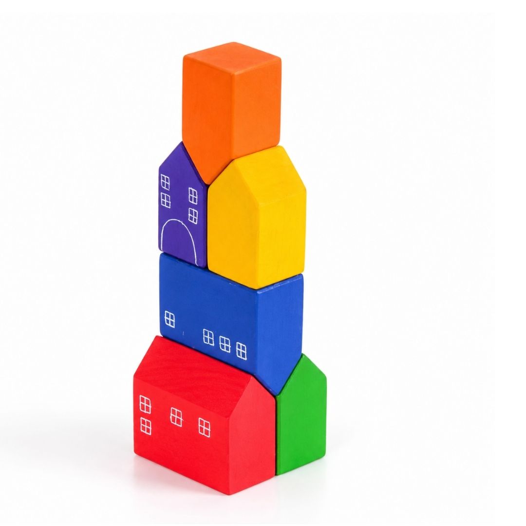 Wooden Rainbow Houses