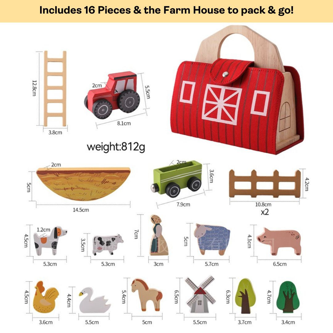 Wooden Farm Set