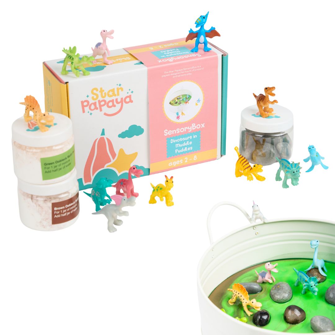 Dinosaurs in Muddy Puddles