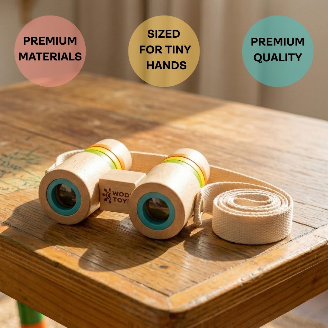 Tiny Explorer Wooden Binoculars