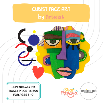 Cubist Face Art Workshop by Artwist at Conscious Souk